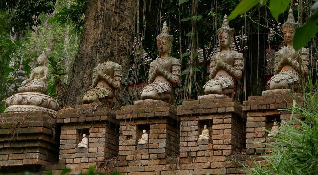 Bodhisattva Statues at Wat Pha Lat in Chiang Mai - Thailand