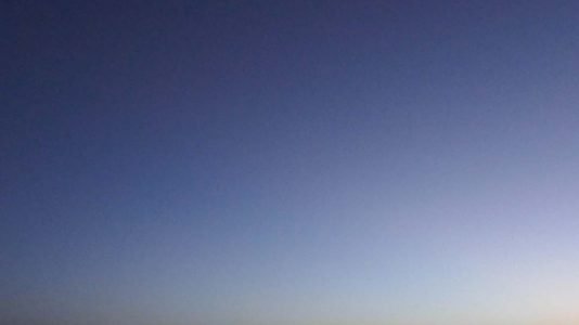 Sunset Prayer Stop with Moon During Road Trip Betweem Atar and Nouakchott - Mauritania