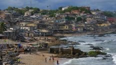 Cape Coast Ghana Pictures - View of Cape Coast from the Castle