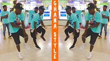 Modern Ghana Dancers in Mall in Accra