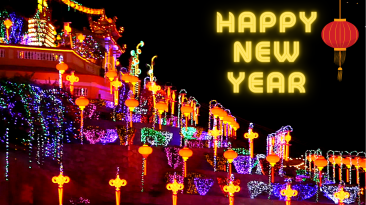 Lunar New Year at Kek Lok Si Temple in Penang Malaysia