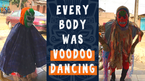 Kids Dancing in Vodun Tradition in Cotonou Benin