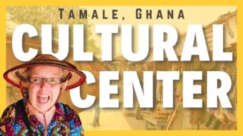Large Title - Cultural Center with smiling woman wearing a local handmade hat